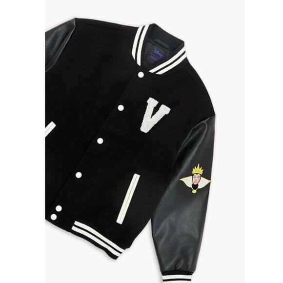 Disney x Forever 21 Kids Villains Varsity Jacket - DISNEY JACKET BRAND NEW 9/10 - Picture 3 of 3